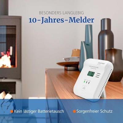 Hekatron KonexXt CO One Koolmonoxidemelder Incl. batterij (10 jaar) werkt op batterijen Detectie van Koolmonoxide - thumbnail