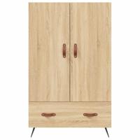 Hoge kast 69,5x31x115 cm bewerkt hout sonoma eikenkleurig - thumbnail