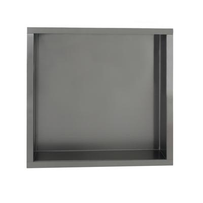 Inbouwnis Sanilux Napo Wand 30x30x7 cm Gunmetal Sanilux Inbouwnis Sanilux Napo Wand 30x30x7 cm Gunmetal Sanilux