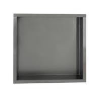 Inbouwnis Sanilux Napo Wand 30x30x7 cm Gunmetal Sanilux - thumbnail