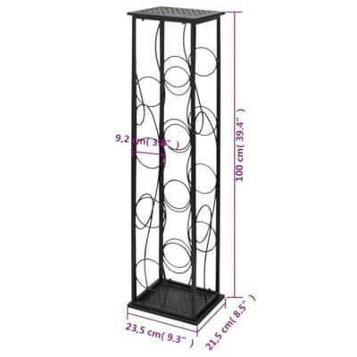 Wijnrek voor 8 flessen metaal