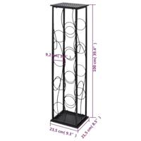 Wijnrek voor 8 flessen metaal - thumbnail