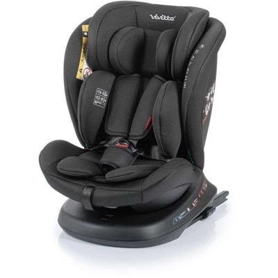 Autostoel - BABYAUTO - Sigma IFix Vivitta - Groep 0/1/2/3 - 40/150 cm - Isofix + Top tether - 360° draaibaar - Liggend - Zwart