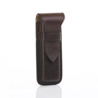 Juscha JU-28070902 Pennenetui Zadelleer Mika Voor 3 Pennen, Ca 16 X 5,5 X 2 Cm, Bruin - thumbnail