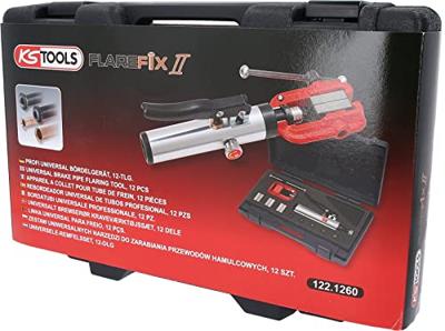 KS TOOLS Ks-tools felsgereedschap set "flarefix ii" univers.boerdel device se 11tlg.