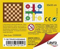 Parchis, schaken en dammen Spelbord Cayro Hout - thumbnail