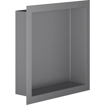 Gunmetal Grijze Inbouwnis 30x30x7 cm - Hoogwaardige Messing