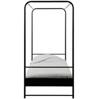 vtwonen Hemelbed 'Bunk' 90 x 200cm, kleur Zwart - thumbnail