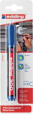 Edding 300 4-300003 Permanent marker Donkerblauw Watervast: Ja