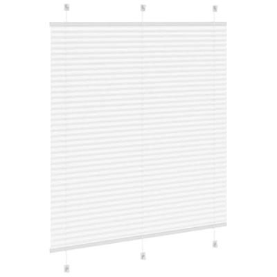 Pliss rolgordijn 115x100cm stofbreedte 114,4cm polyester wit - thumbnail