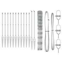 Weidehekwerk Zilver 50 x 1.2 m Gegalvaniseerd staal - thumbnail