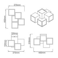 Brilliant Kubus plafondlampCubix - G97179/05 - thumbnail