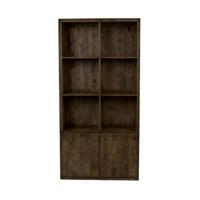 LABEL51 Boekkast Nori - Espresso - Mangohout - thumbnail