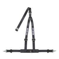 Sparco 3-Punts Sportgordel - Zwart - incl. Bekkenbeschermer & Schroefbevestiging (E-Keur) SP4608DF1NR - thumbnail