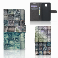 Wallet Case met Pasjes Samsung Galaxy J7 2017 | J7 Pro Spijkerbroeken - thumbnail