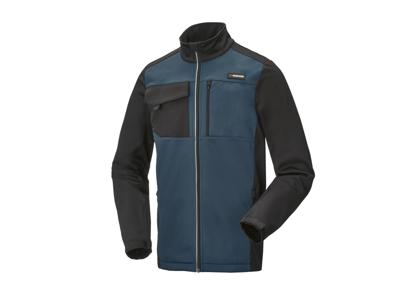 PARKSIDE Heren softshell jas (Zwart/blauw, XXL)