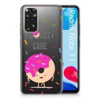 Xiaomi Redmi 10 | Redmi Note 11 4G | Siliconen Case | Donut Roze - thumbnail