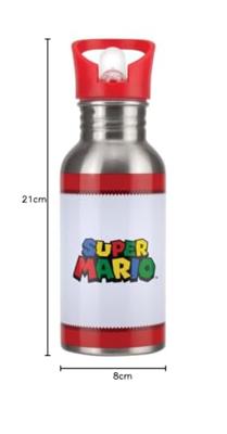 Nintendo Super Mario Waterfles met rietje