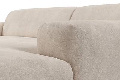 NADUVI Collection Nina Hoekbank Rechts - Velvet - Beige