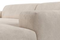 NADUVI Collection Nina Hoekbank Rechts - Velvet - Beige - thumbnail