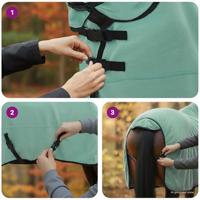 VidaXL Paardendeken speciale groen polyester - thumbnail