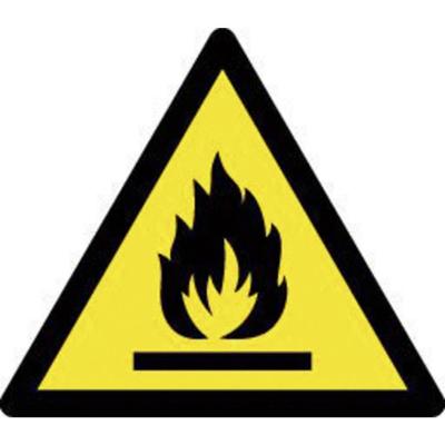 Waarschuwingsbord Waarschuwing voor brandgevaarlijke stoffen 1 stuk(s)