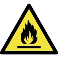 Waarschuwingsbord Waarschuwing voor brandgevaarlijke stoffen 1 stuk(s) - thumbnail