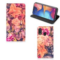 Samsung Galaxy A20e Smart Cover Bosje Bloemen - thumbnail