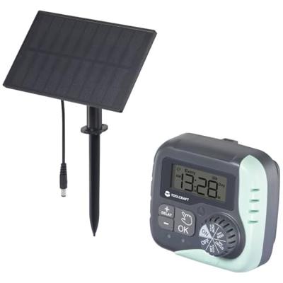TOOLCRAFT TO-9612294 Besproeiingsbesturing werkt op Li-ion oplaadbare batterij, werkt op zonne-energie