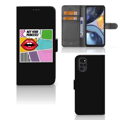 Motorola Moto G22 | Wallet Case | met Pasjes | Popart Princess Motorola Moto G22 | Wallet Case | met Pasjes | Popart Princess