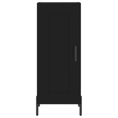Dressoir 34,5x34x90 cm bewerkt hout zwart Dressoir 34,5x34x90 cm bewerkt hout zwart