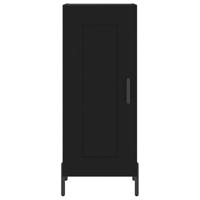 Dressoir 34,5x34x90 cm bewerkt hout zwart - thumbnail