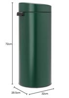 Brabantia Touch Bin New Afvalemmer 30 Liter - thumbnail