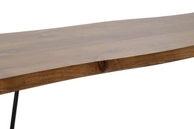 Bank DKD Home Decor 160 x 46 x 46 cm Natuurlijk Zwart Lichtbruin Alpino