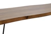 Bank DKD Home Decor 160 x 46 x 46 cm Natuurlijk Zwart Lichtbruin Alpino - thumbnail