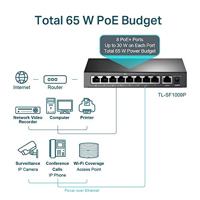 TP-Link TL-SF1009P Switch TL-SF1009P - thumbnail
