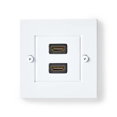 Nedis HDMI Wandcontactdoos | Zwart | Verguld | 1 stuks - CVGP34955WT CVGP34955WT