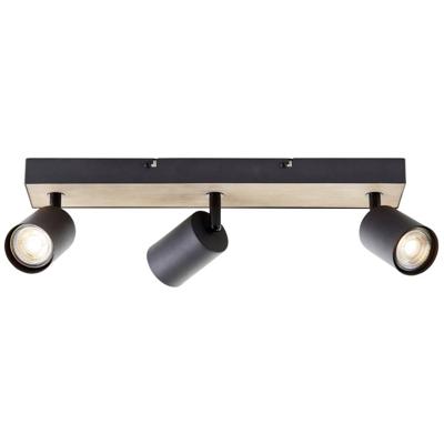Brilliant 3-lichts lampJello Wood zwart met hout - G93070/76
