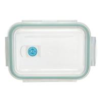 Set 3 Lunchboxen 5five Simply Smart Blauw Transparant Kristal 300 ml 690 ml 1000 L 800 g - thumbnail