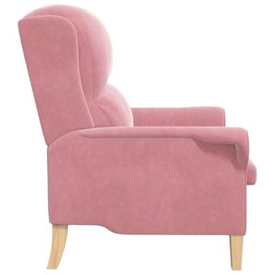 Fauteuil Roze 76 x 94 x 102 cm Fluweel