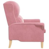 Fauteuil Roze 76 x 94 x 102 cm Fluweel - thumbnail