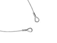 EUROLITE Steel Rope 1000x4mm silver with Thimble - thumbnail