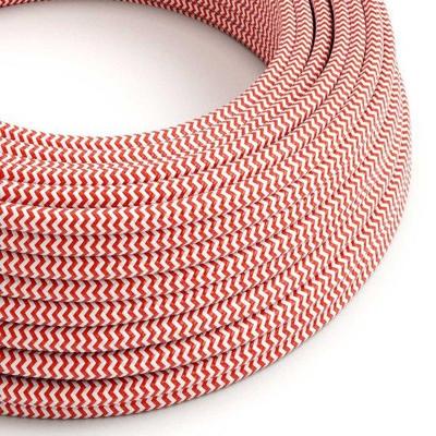 Strijkijzersnoer Rood (zigzag) - viscose | 10cm | Creative-Cables | Creative-Cables | Creative-Cables | Creative-Cables | Creative-Cables | Creative-