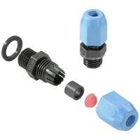 Weidmüller 2722210000 Wartel Met dichting, Met trekontlasting, Slagvast M12 Polyamide 6 Zwart, Blauw 100 stuk(s) - thumbnail