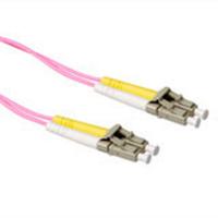 ACT RL9720 Glasvezel Patchkabel Duplex LSZH - LC/LC 50/125µm OM4 - 20 meter - thumbnail