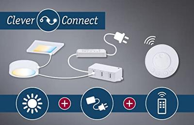 Paulmann CC Start Disc Onderbouwlamp Set van 3 stuks 2.10 W Warmwit Wit Paulmann CC Start Disc Onderbouwlamp Set van 3 stuks 2.10 W Warmwit Wit