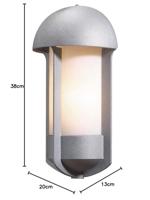 Wandlamp Tyr - zilvergrijs - thumbnail