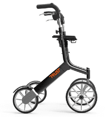 Lichtgewicht rollator Let's Go Out (6,2 kg) | TrustCare | Zwart | Grote wielen | Design | Weggewerkte remkabels | TCOUTBL0140 Lichtgewicht rollator Let's Go Out (6,2 kg) | TrustCare | Zwart | Grote wielen | Design | Weggewerkte remkabels | TCOUTBL0140