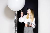 Mega Ballon Pastel Wit (100 cm) - thumbnail