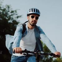 Catlike urban helm kompact'o ii maat l metallic mat blauw - thumbnail